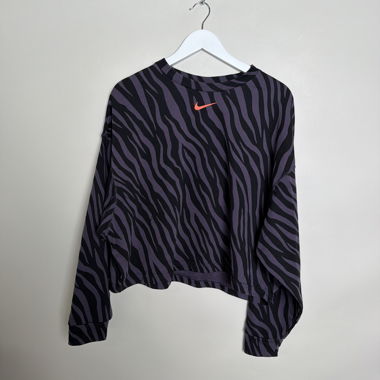Top Nike con stampa zebrata