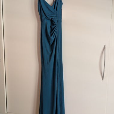 Abito da sera maxi teal