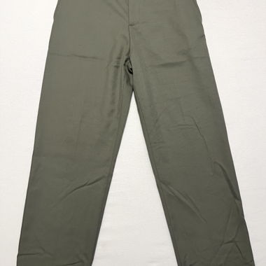 Green fabric trousers