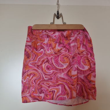 Pink mini skirt