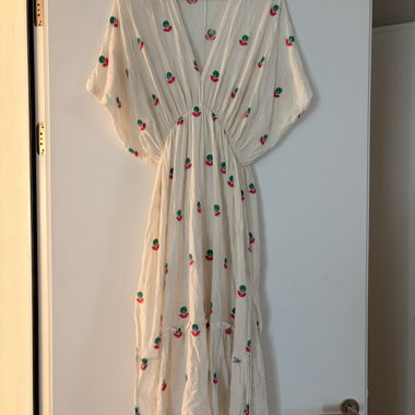 Abito maxi bianco 100% cotone