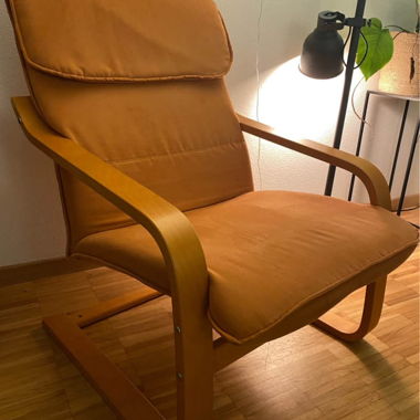 Fauteuil orange Ikea