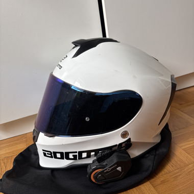 Moto casco con extra, taglia XS