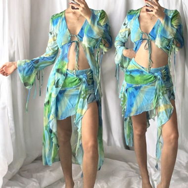 Y2K fairy Set 2 pieces Skirt Top 