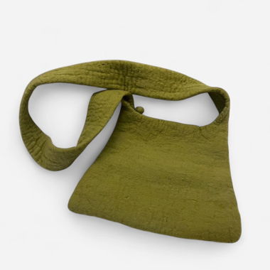 Sac bandoulière en feutre vert