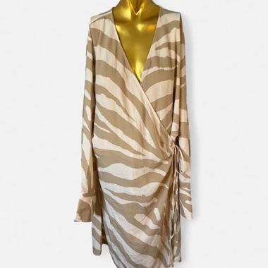 Robe - XL - zébré beige