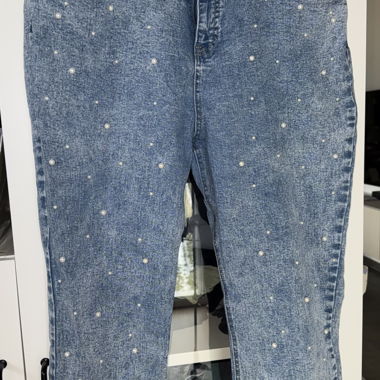 Jeans STUDIO UNTOLD con perle madreperlate