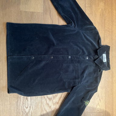 Schwarze Cordsamtjacke