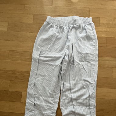 Stoffhose blau/weiss gestreift
