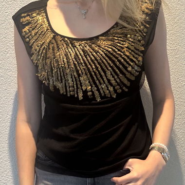Pailletten-Top