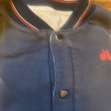 Navy knit jacket