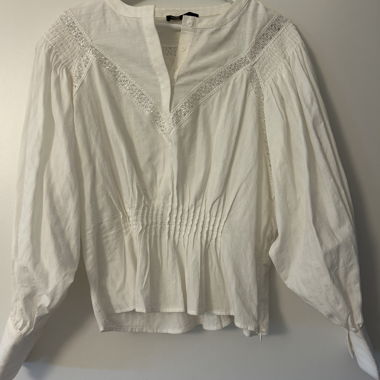 White Maje Blouse
