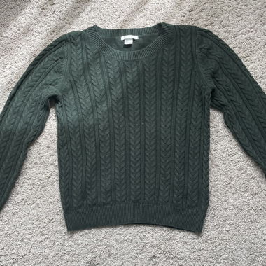 Maglione in maglia verde