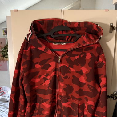 jacket bathing ape rouge bape