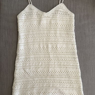 Robe crochet Sezane blanc
