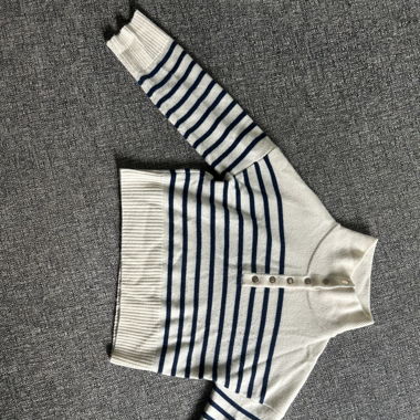 maje wool striped jumper