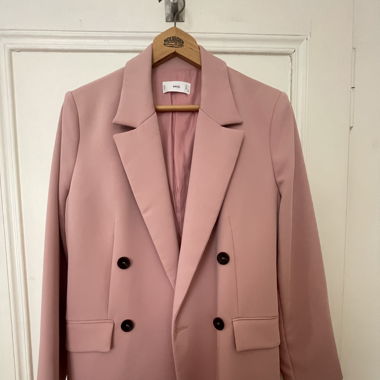 Blazer in hellem Rosa von Mango Grösse 40
