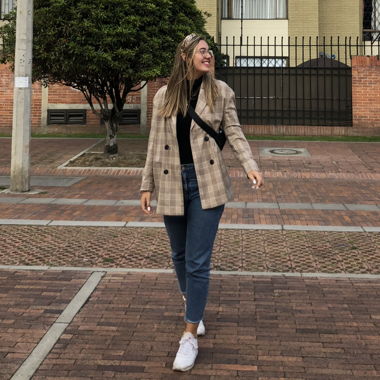 Karierter Blazer
