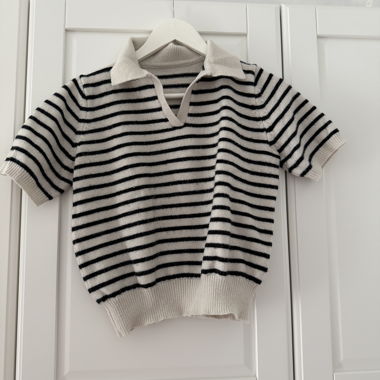 Polo in maglia a righe