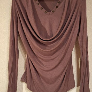Maglione morbido malva