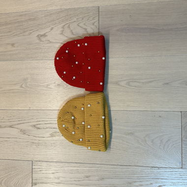 Lot de 4 bonnets perles