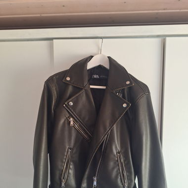 Leder Jacke 
