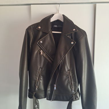 Leder Jacke 