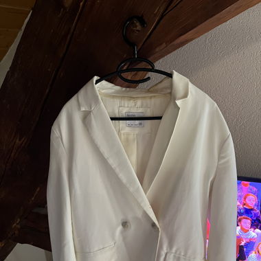 Blazer blanc Bershka