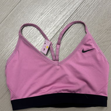 Nike Sport-BH pink und schwarz