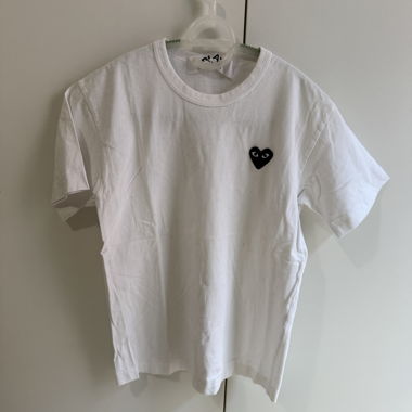 Weisses T‑Shirt Comme des garçons