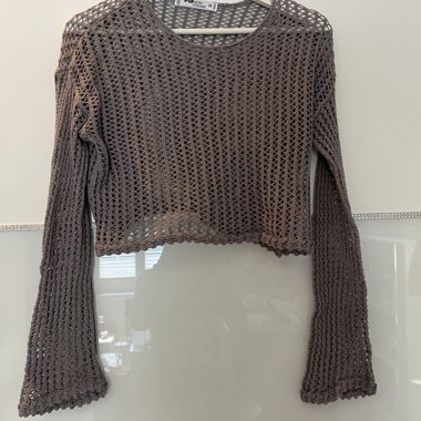 Top lavorato a maglia