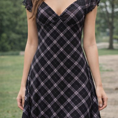 Robe pour femme à carreaux