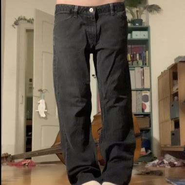 Jean Carhartt noir taille basse