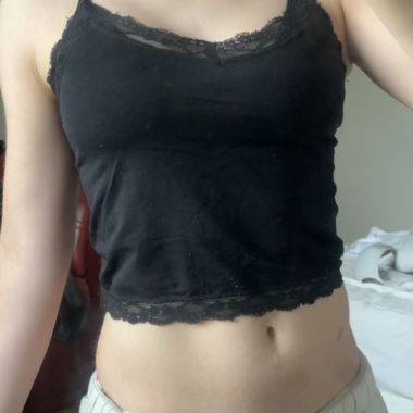 Black crop top 