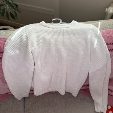 Pull en maille blanc FB Sister M