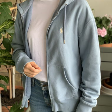 Polo Ralph Lauren baby blue hoodie