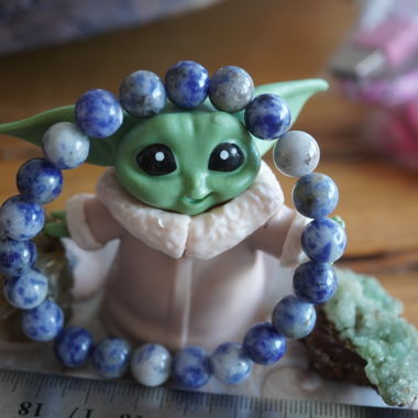 Sodalith  Kugel  Armband Blau  