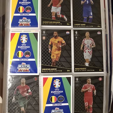 Topps Em 2024 gut gefülltes Album und Doppelte 