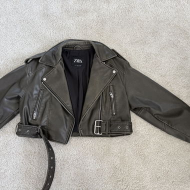 Giacca in pelle Zara