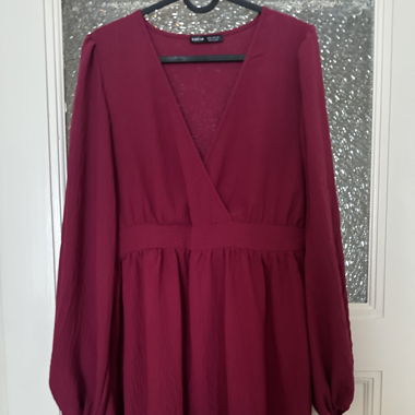 Robe rose framboise 