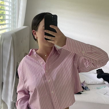 pinke Bluse von Bershka