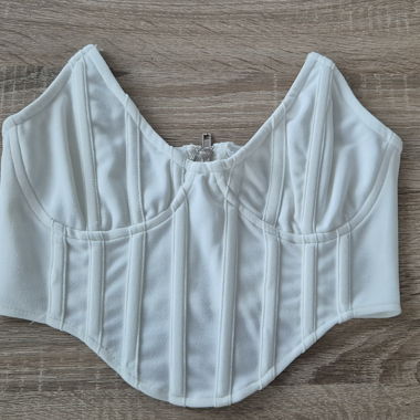 Corset-style crop top