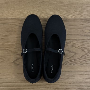 VIVAIA Black Mary Jane Ballerinas