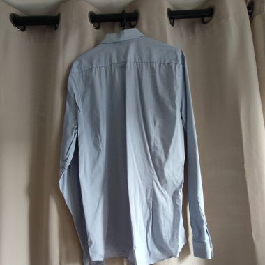 Chemise bleue rayée