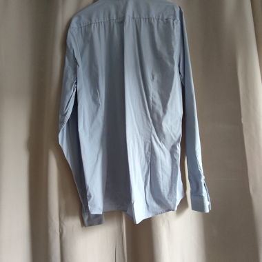 Chemise bleue rayée
