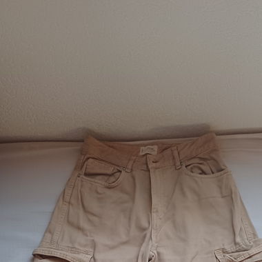 Jeans cargo beige