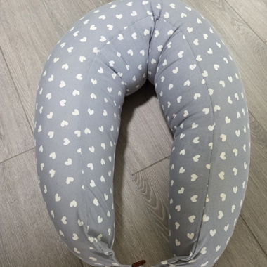 Cuscino per allattamento grigio