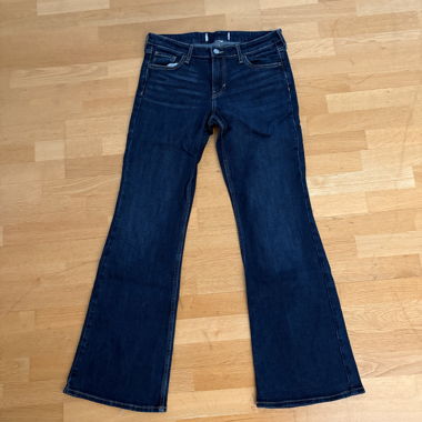 Jeans a zampa blu