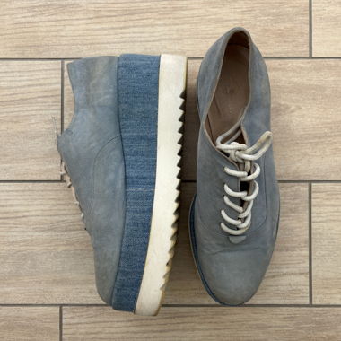 Scarpe con plateau blu