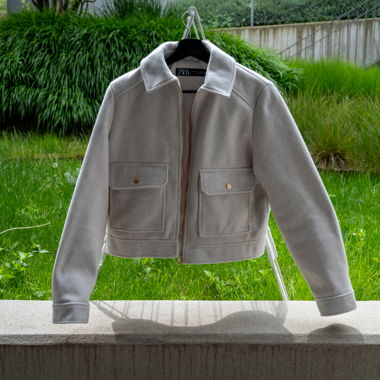 Veste courte Zara avec poches
